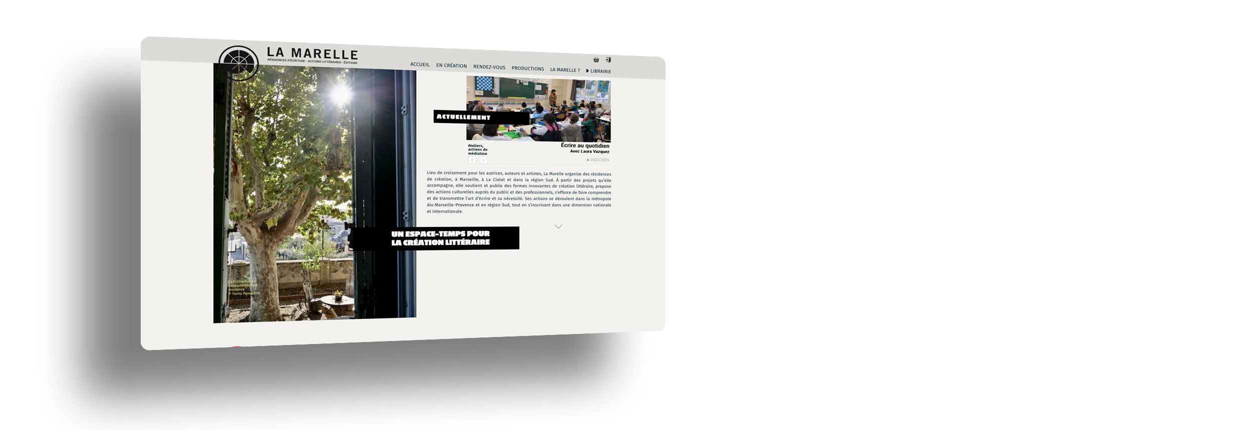 Site Internet de La Marelle - Création de sites Internet - Nicolas JOSEPH